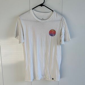 Rip Curl White Tee with Vibrant Graphic